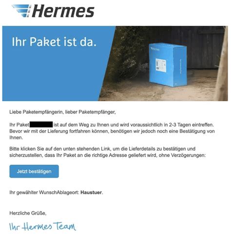 hermes phishing